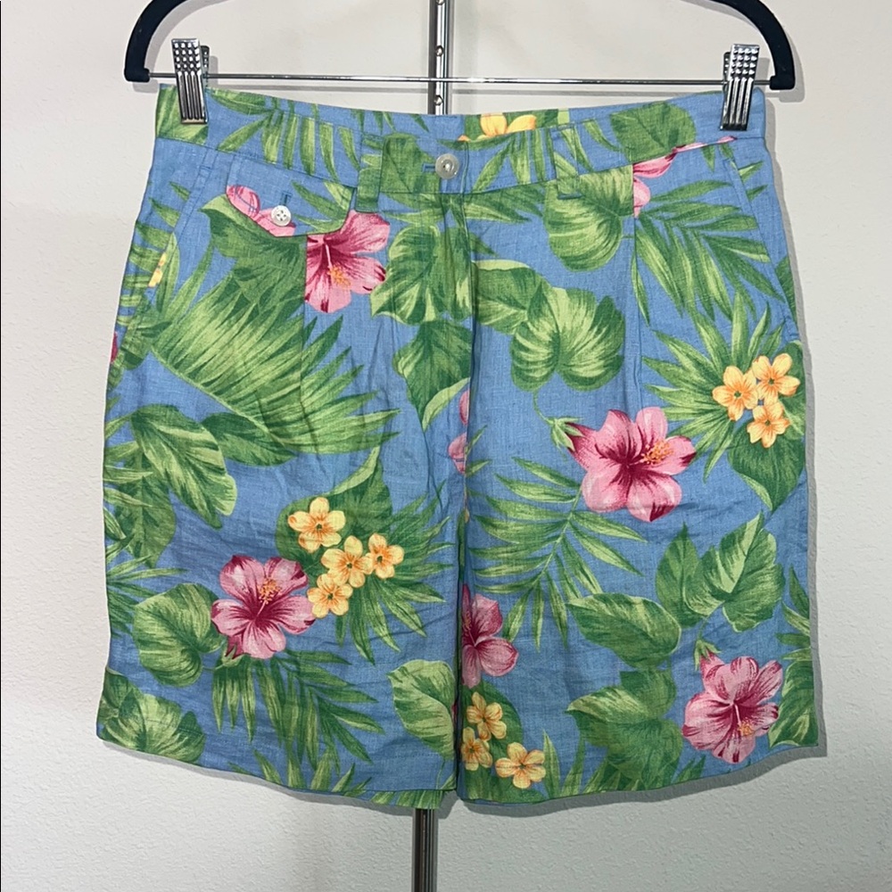 Lauren Ralph Lauren Floral Linen Shorts
